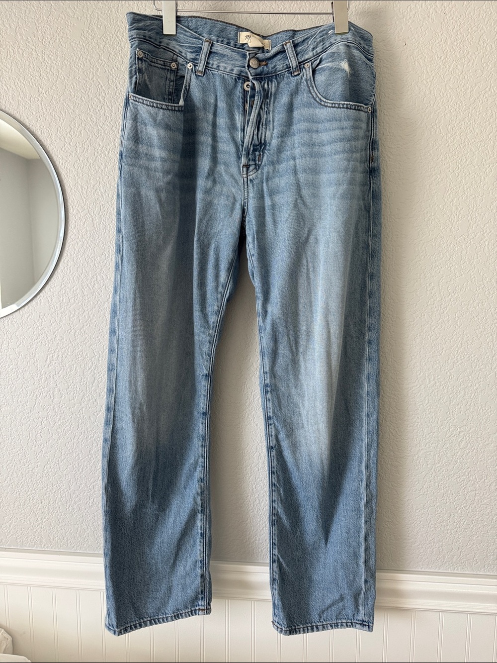 Madewell Dean Easy Straight Jean, Airy Denim in Northridge Wash Size 29